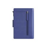 Porte-cartes Plus Croco Bleu