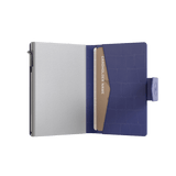 Porte-cartes Plus Croco Bleu