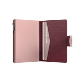 Pasjeshouder Plus Croco Bordeaux