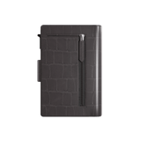 Kartenetui Plus Croco Schwarz