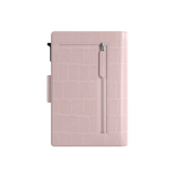 Porte-cartes Plus Croco Rose poudré