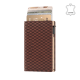 Pasjeshouder Slim Cube Bruin