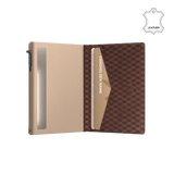 Pasjeshouder Slim Cube Bruin