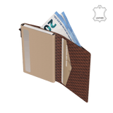 Pasjeshouder Slim Cube Bruin