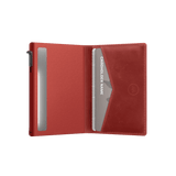 Pasjeshouder Slim Vintage Leer Rood