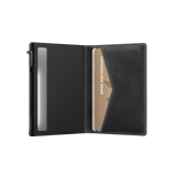Pasjeshouder Slim Vintage Leer Zwart