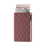 Porte-cartes Slim Panel Aubergine