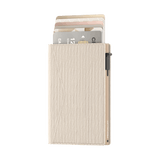 Kartenetui Slim Ripple Ecru